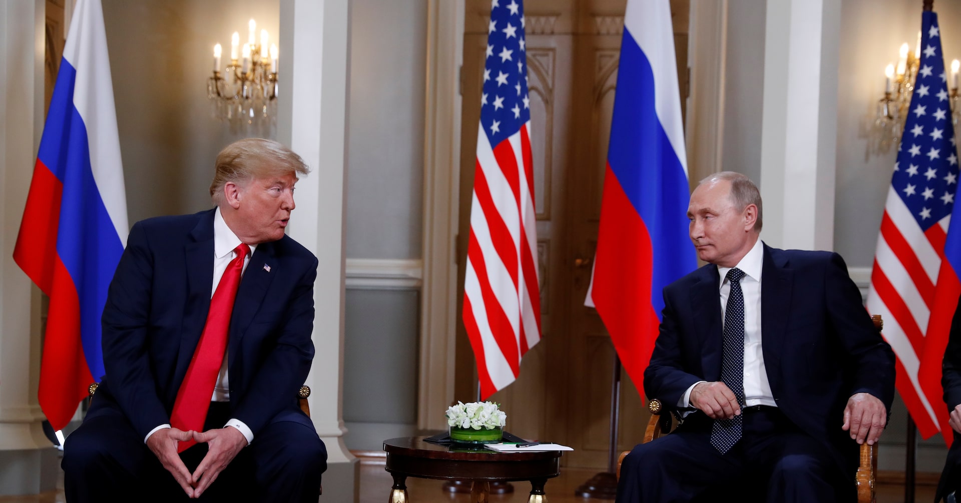 DoinaChiacu's tweet card. President Trump said he was disappointed by his call with Vladimir Putin.