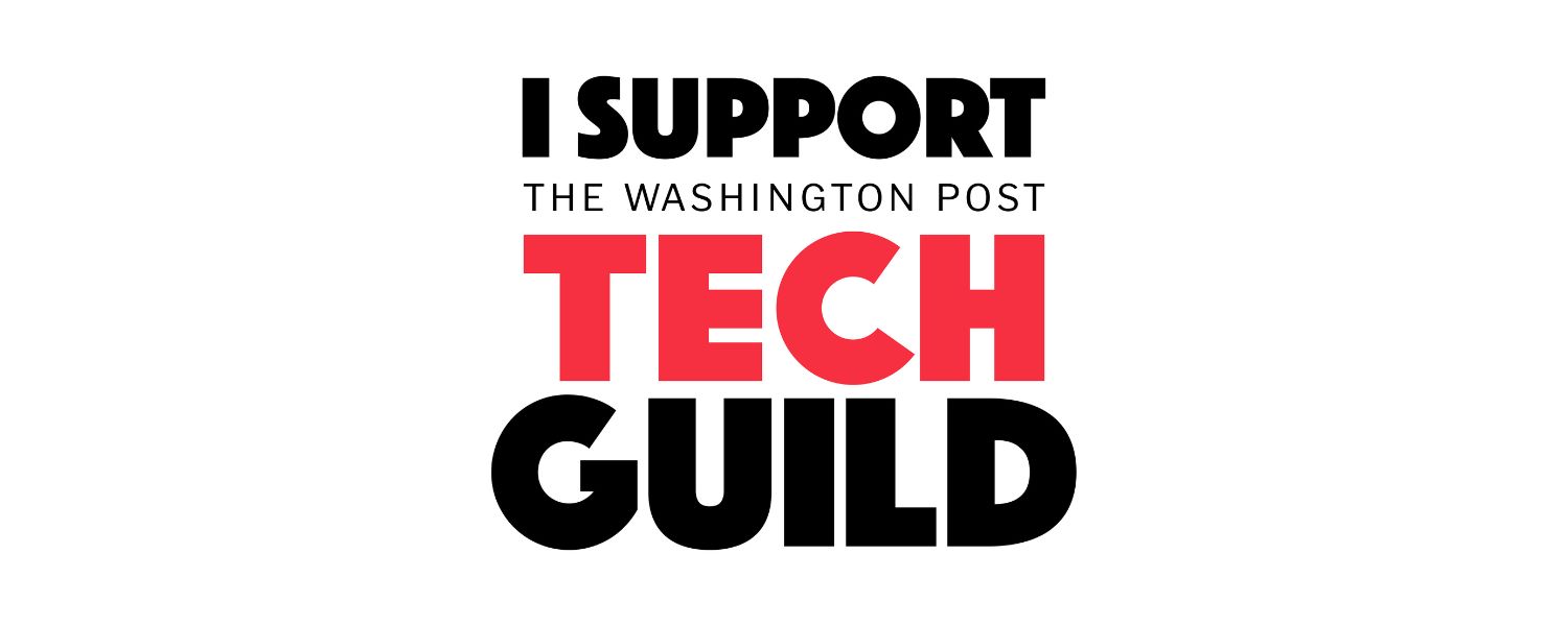 PostGuild's tweet card. The Washington Post is broken. We’re standing together as workers and forming the Washington Post Tech Guild to fix it. On April 7, a majority of over 300 technology workers at The Washington Post...