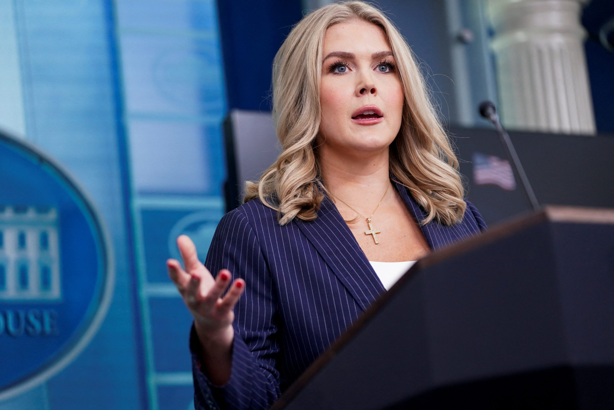 OffThePress1's tweet card. President Donald Trump was “caught off guard” by the recent Israeli strikes in Syria and on a Catholic church in Gaza, White House press secretary Karoline Leavitt said Monday. Her comments were a...