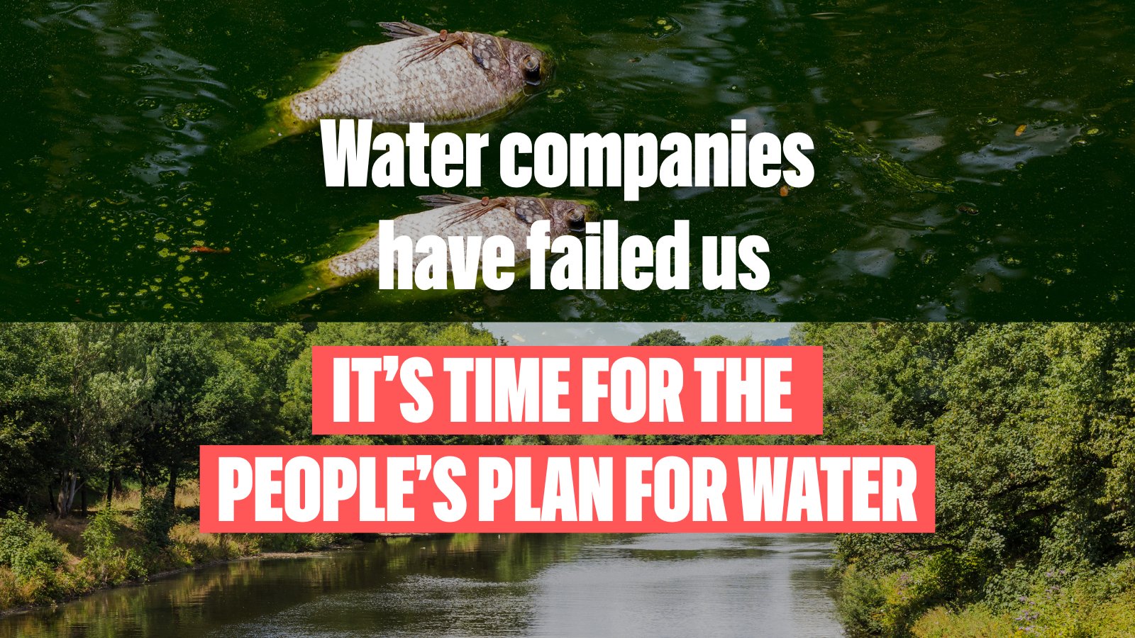 We_OwnIt's tweet card. Privatisation has broken our water system. Evidence shows public ownership can bring fairer, cleaner and cheaper water. That’s why I'm backing the People’s Plan for Water. Join me: