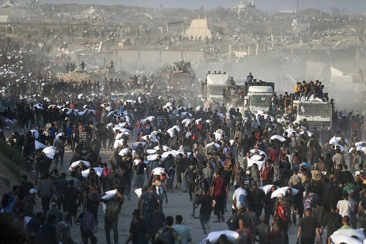 bentreyf's tweet card. Near-daily Israeli massacres at food distribution sites have killed over 400 Palestinians in the past month alone.