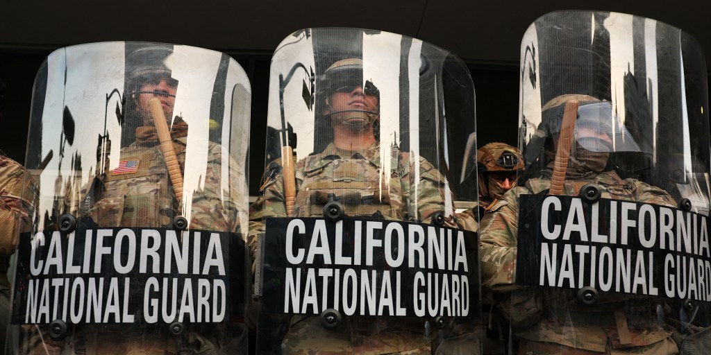 AnaCabrera's tweet card. The troops were deployed after protests over immigration raids last month. California opposed the deployment, calling it a military overreach by the Trump administration.