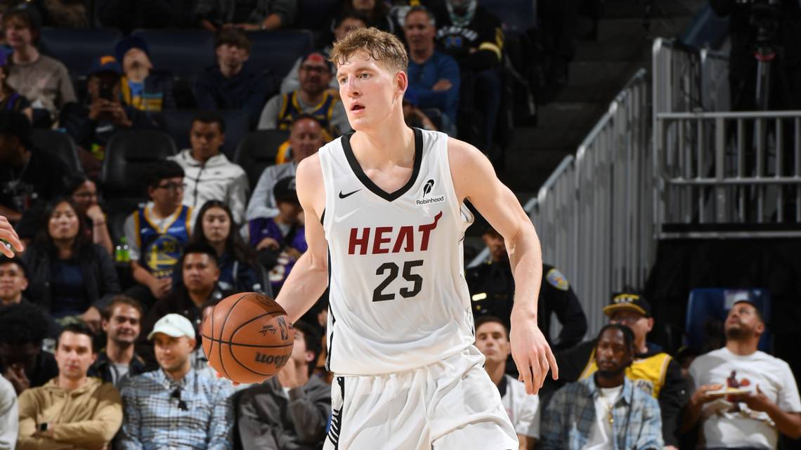 Anthony_Chiang's tweet card. Heat rookie Kasparas Jakucionis looks back at his first summer league experience.