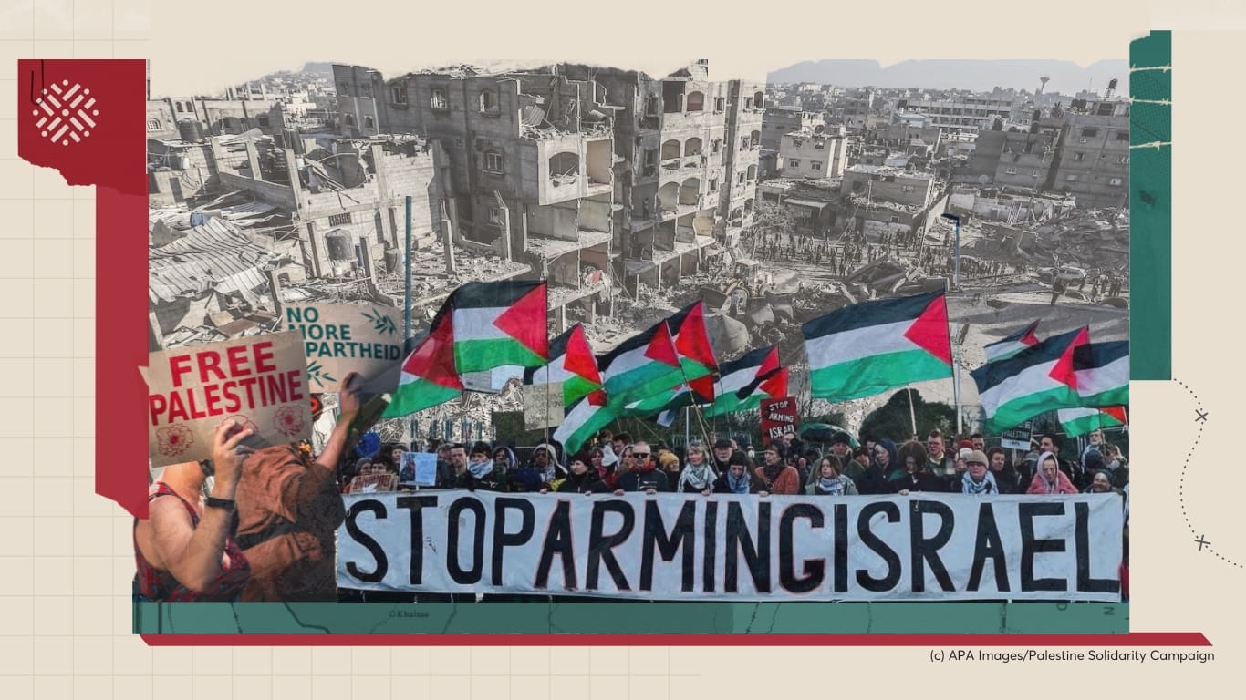 AlShabaka's tweet card. Tareq Baconi reflects on over 12 months of genocide in Gaza and discusses its ramifications on the Palestinian liberation movement