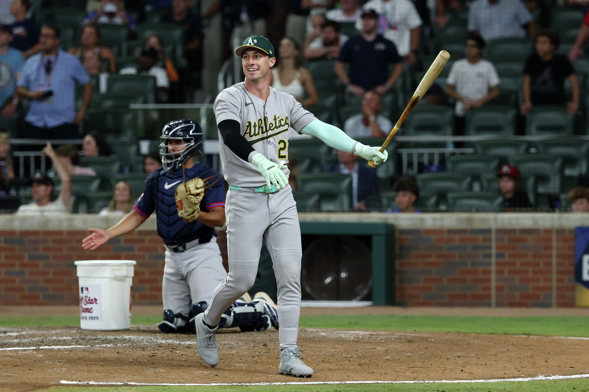 susanslusser's tweet card. A’s DH Brent Rooker, who was eliminated from the Home Run Derby on Monday, turned on the power again Tuesday night in the game-deciding home run tiebreaker.