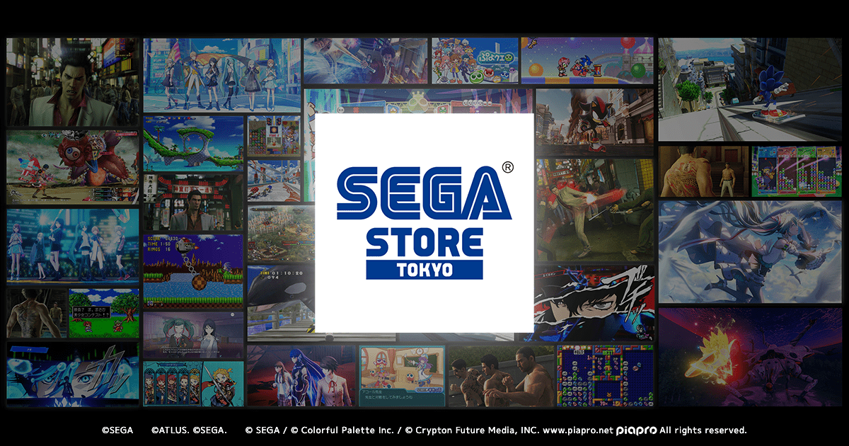 SEGA_OFFICIAL's tweet card. セガストア トーキョーは、セガ／アトラスの人気キャラクターグッズを販売する公式ストアです。