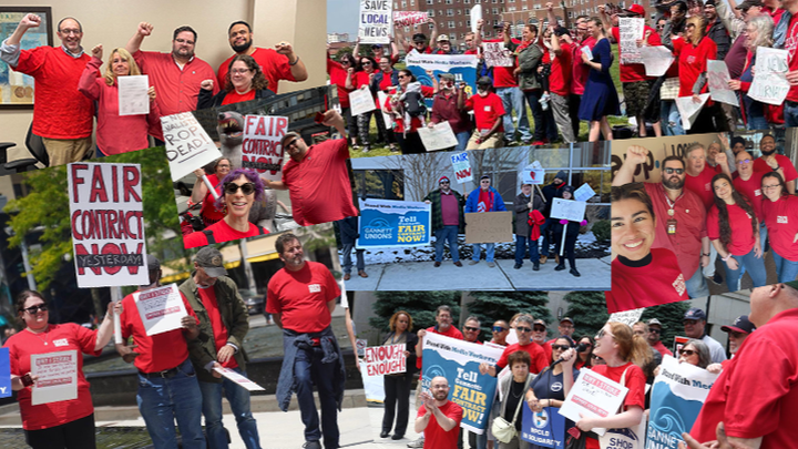 AustinNewsGuild's tweet card. After three years of bargaining, Gannett management still refuses t… Mike Davis needs your support for Support Gannett local news journalists ready to strike!