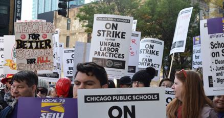 bradweisenstein's tweet card. The Cook County College Teachers Union is planning a strike for the end of October unless the college’s students get housing and day care services (the teachers also want more