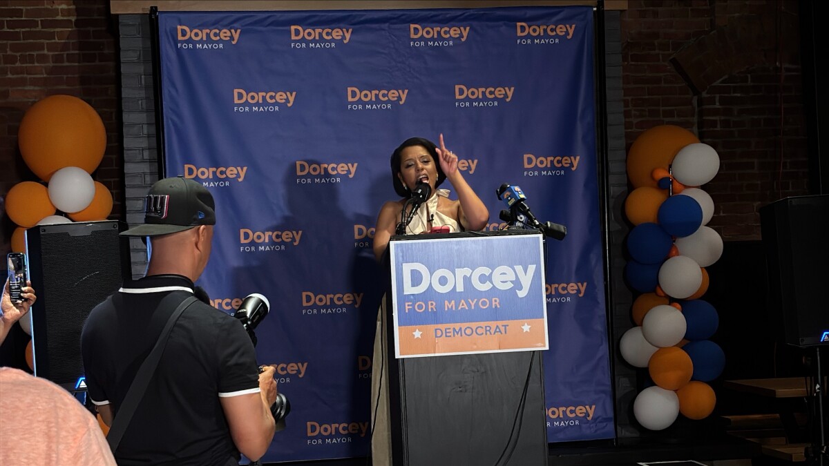 IanPickus's tweet card. One person was left standing after a pivotal four-way Democratic primary for mayor of Albany on Tuesday. Chief City Auditor Dorcey Applyrs kicked off her bid to replace outgoing three-term Mayor...
