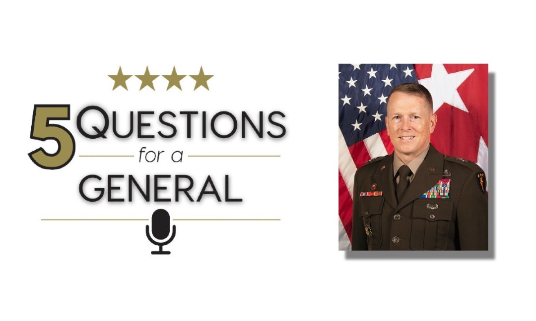 WarInstitute's tweet card. Welcome back to Five Questions for a General, a production of the Modern War Institute at West Point. This series features specially selected cadet hosts who are given an incredible professional...