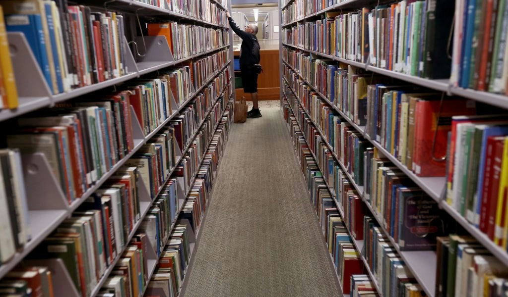 sundaylongread's tweet card. Public libraries are in decline not because of the internet or because people are reading less, but because they have become de facto homeless shelters, writes Zac Bissonnette.