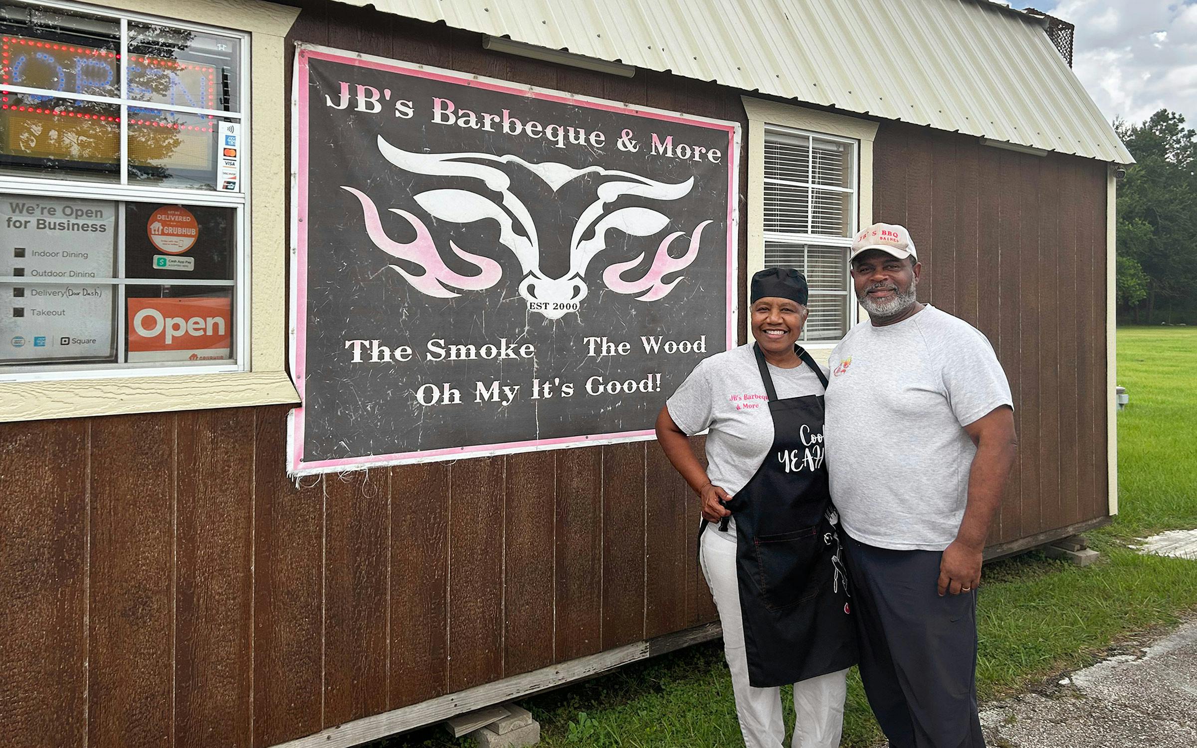 TexasMonthly's tweet card. At JB’s Barbeque & More, in Houston, he offers house-made pork-and-beef sausage alongside brisket, spareribs, and boudin.