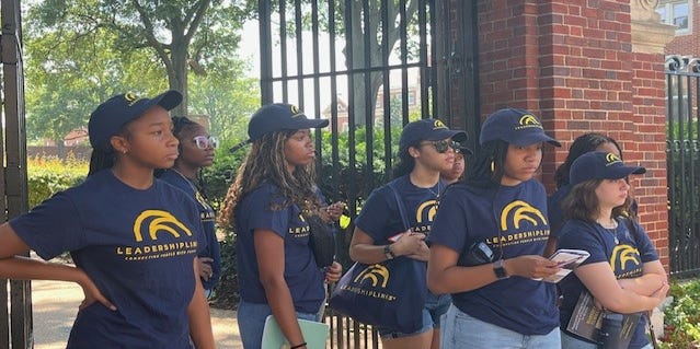 dberrygannett's tweet card. A mentoring program for Black girls and young women takes participants on a 14-day tour to learn about Black history, the Underground Railroad.
