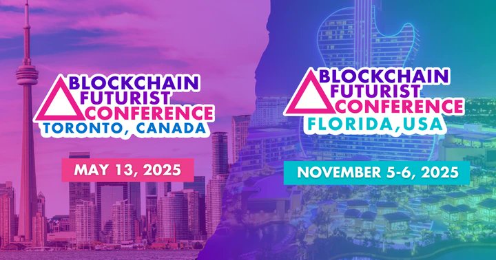 Flowgrammers's tweet card. Join us for Blockchain Futurist Conference USA on Nov 5-6, 2025, bringing its immersive Web3 experience to Greater Miami, Florida.