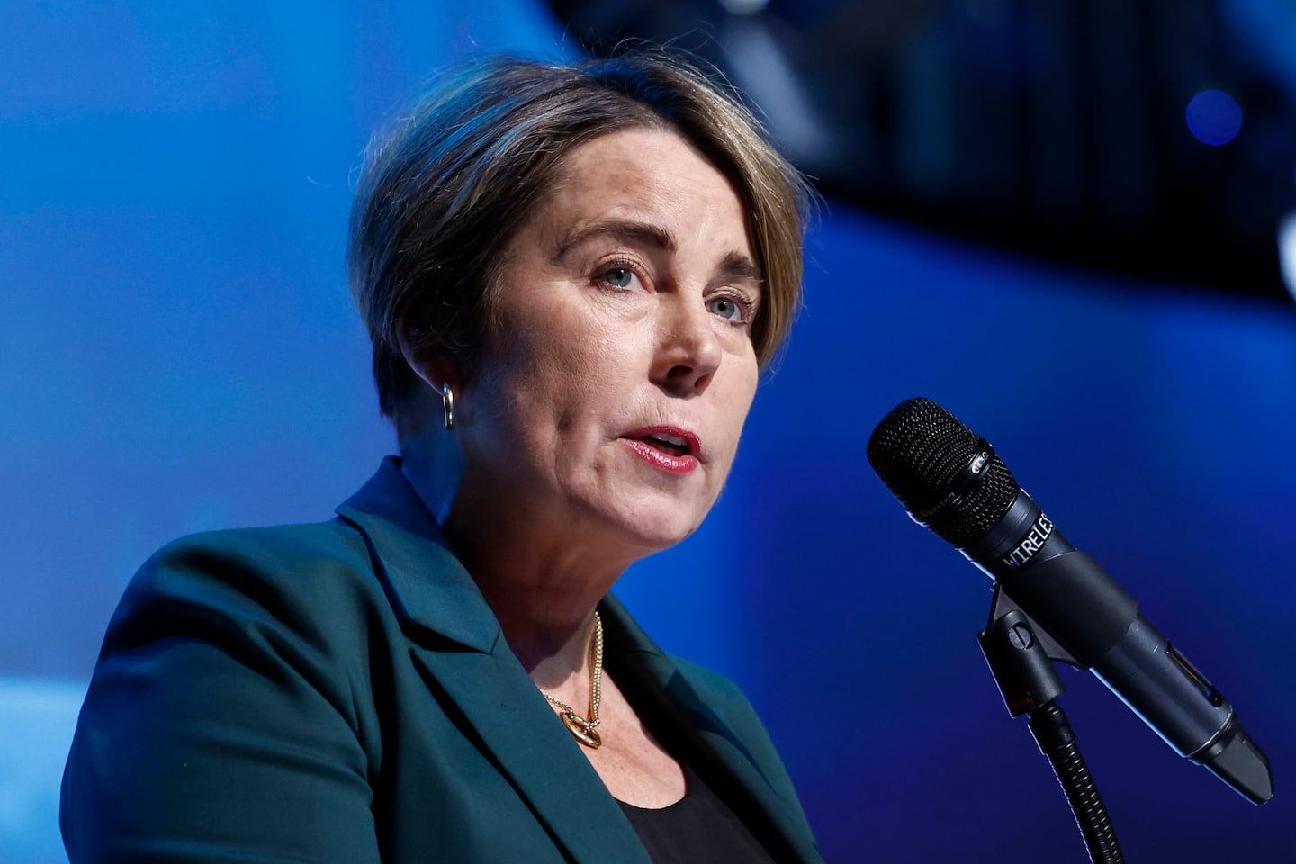 MassFiscal's tweet card. Healey’s team has a practice of not disclosing her out-of-state travel in advance.