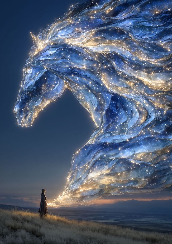 HappyDoji's tweet card. Constellation with horses is a therapeutic technique based on family constellations but integrating the presence of horses as energetic and emotional facil...