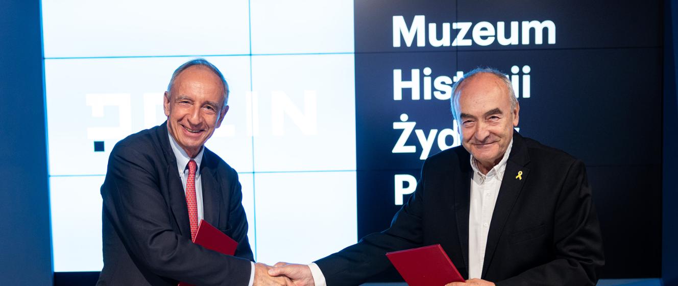 PolandMFA's tweet card. Deputy Foreign Minister Władysław Teofil Bartoszewski and Director of POLIN Museum of the History of Polish Jews Zygmunt Stępiński have signed a letter of intent, initiating cooperation between both...