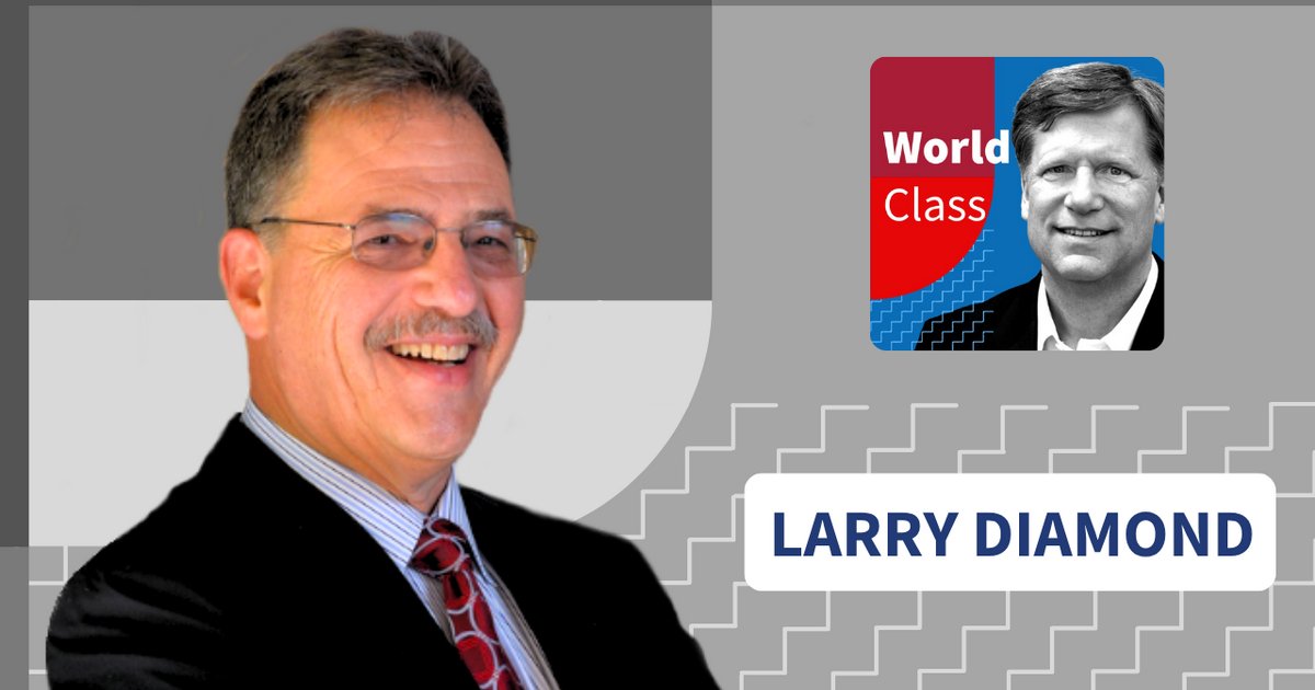 FSIStanford's tweet card. On the World Class podcast, Larry Diamond and Michael McFaul compare how civic discourse and political institutions are holding up in the United States, South Korea, Taiwan, and other democracies