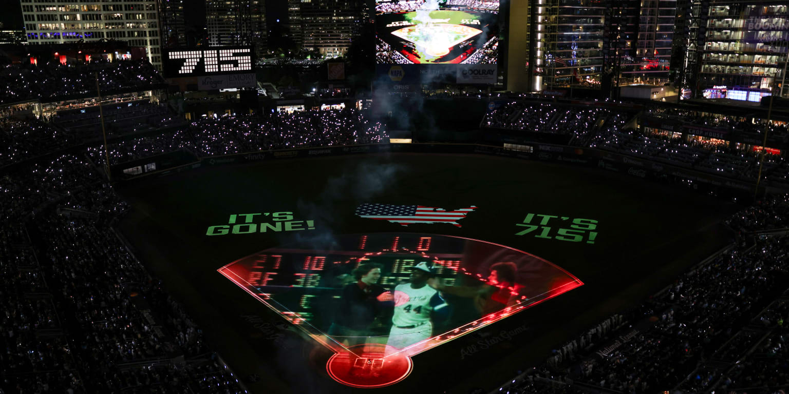 Feinsand's tweet card. The only way to adequately describe Major League Baseball's tribute to Hank Aaron's iconic 715th home run during the 2025 All-Star Game presented by Mastercard on Tuesday night was mind blowing --...