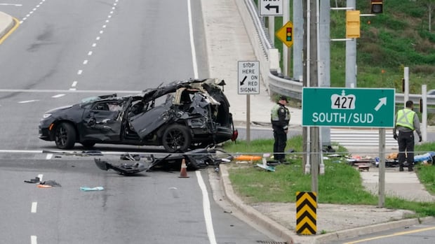 greggsymonds's tweet card. A 19-year-old man has been charged with impaired driving causing death after three children were killed in an overnight crash on a Highway 401 off ramp in Etobicoke, police say. 