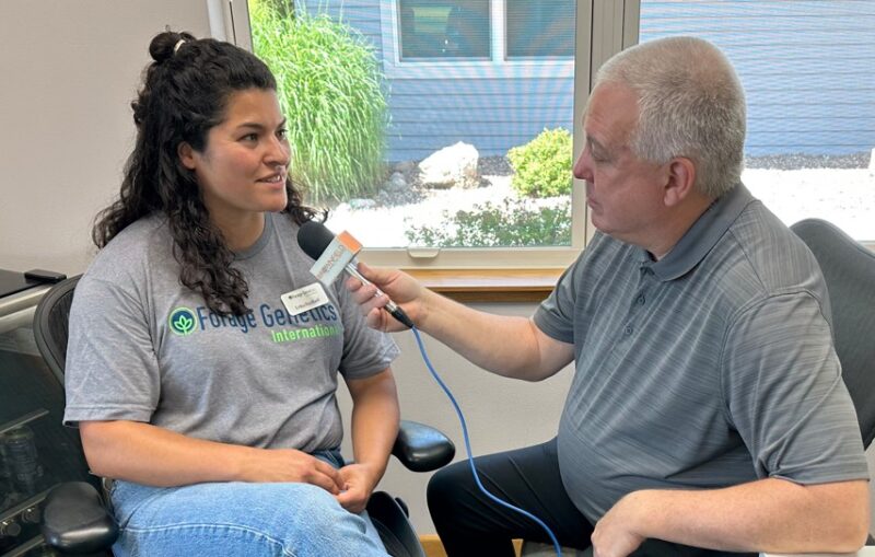 BRNAgNews_Larry's tweet card. An alfalfa breeding program is focused on creating plants that can thrive under extreme growing conditions. Dr. Erika Rodbell with Forage Genetics International tells Brownfield researchers are...