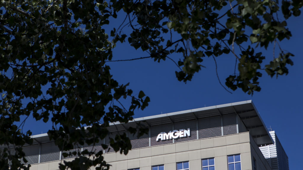 ADeAngelis_bio's tweet card. Amgen’s monthly obesity candidate led to substantial weight loss but a high rate of side effects and discontinuations in a mid-stage trial, as the company plans to adjust dosing.