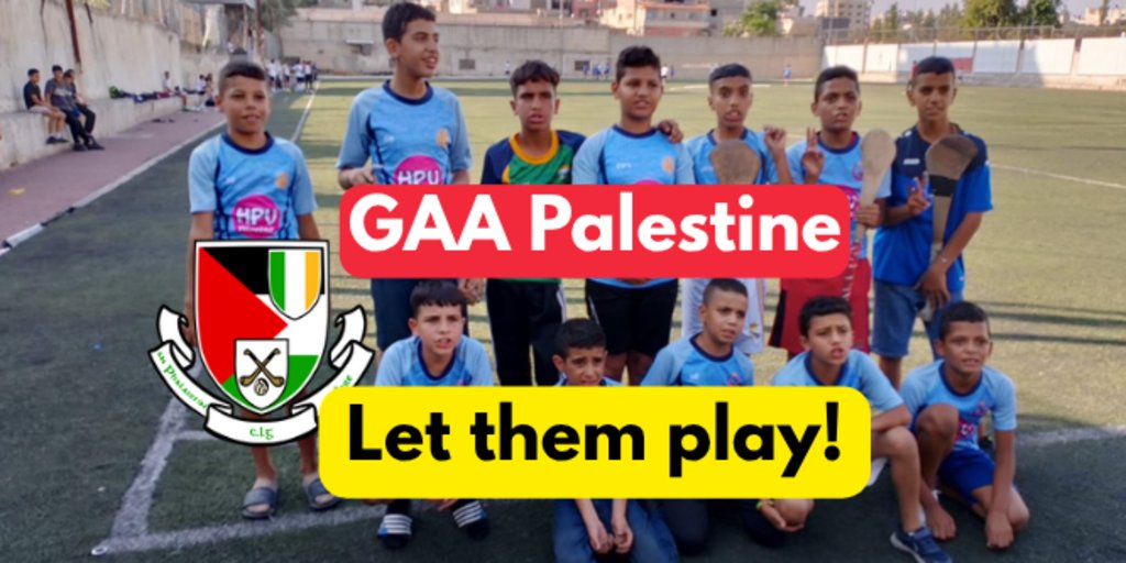 GAA_Palestine's tweet card. Irish government is blocking these children's visas. #LetThemPlay #GaaPalestine