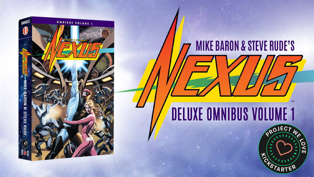 BloodyRedBaron's tweet card. Legendary creators Mike Baron & Steve Rude's Eisner-Award winning NEXUS gets the deluxe hardcover treatment in a massive omnibus series