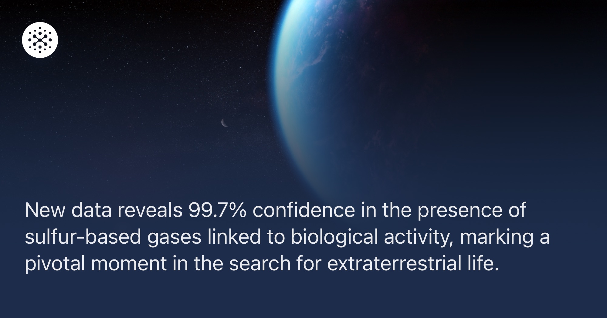 aplusk's tweet card. James Webb Space Telescope identifies gases linked to biological processes, but further research is needed to confirm findings.