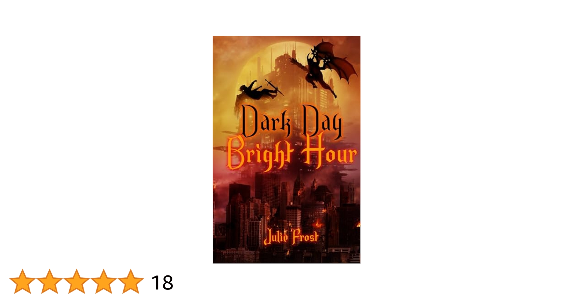 JulieCFrost's tweet card. A choir girl cast into the Pit through an egregious clerical error Her strapping Guardian Angel A condemned hitman ... and Derek --a crossroads demon who's been secretly storing up power for millen...