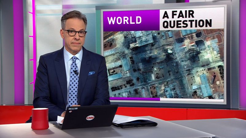 edlavaCNN's tweet card. CNN’s Jake Tapper offers a harsh rebuke to President Trump’s attack on media outlets for reporting on a preliminary Defense Intelligence Agency report from the Pentagon which found US strikes likely...