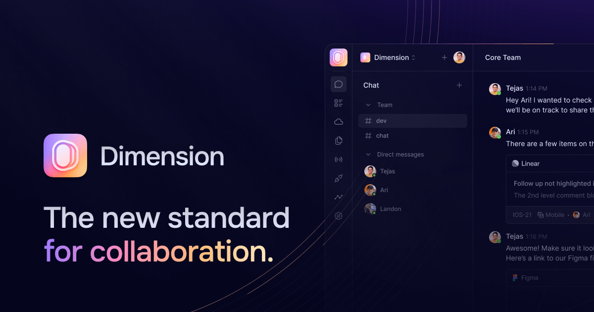 AngryFknDesignr's tweet card. The state of the art collaboration platform for modern engineering teams. Chat, deployments, code, issue tracking and more, accelerated by AI.