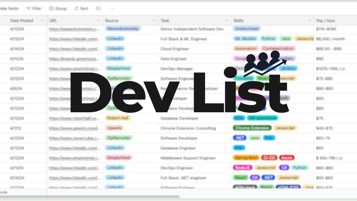 geronimovega29's tweet card. Weekly roundup of top dev jobs