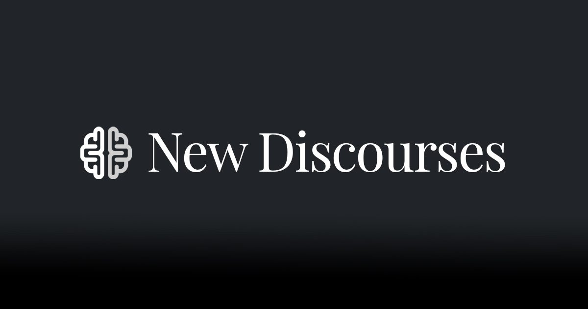 ConceptualJames's tweet card. New Discourses is funded primarily by the generous contributions of individuals like you.