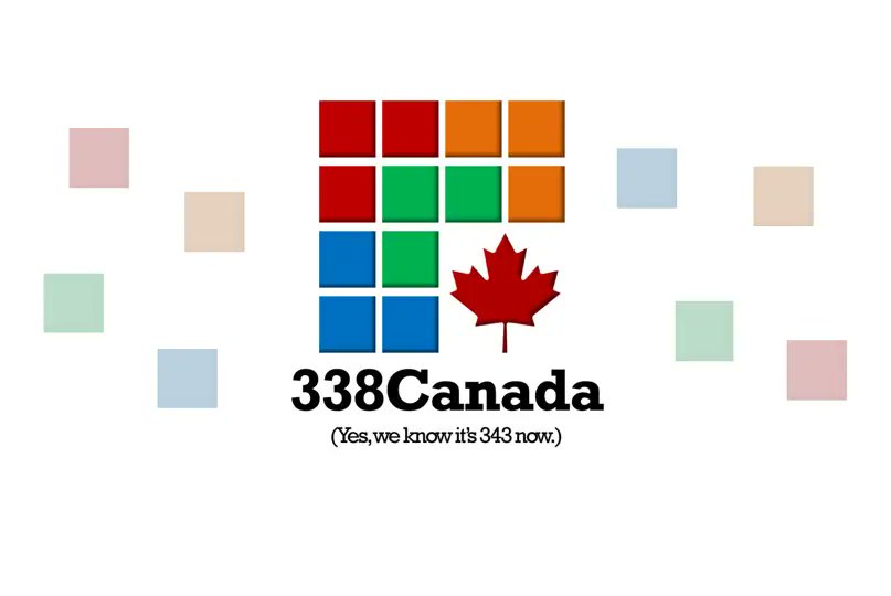 338Canada's tweet card. 338Canada | Nanos Research federal poll, July 2025