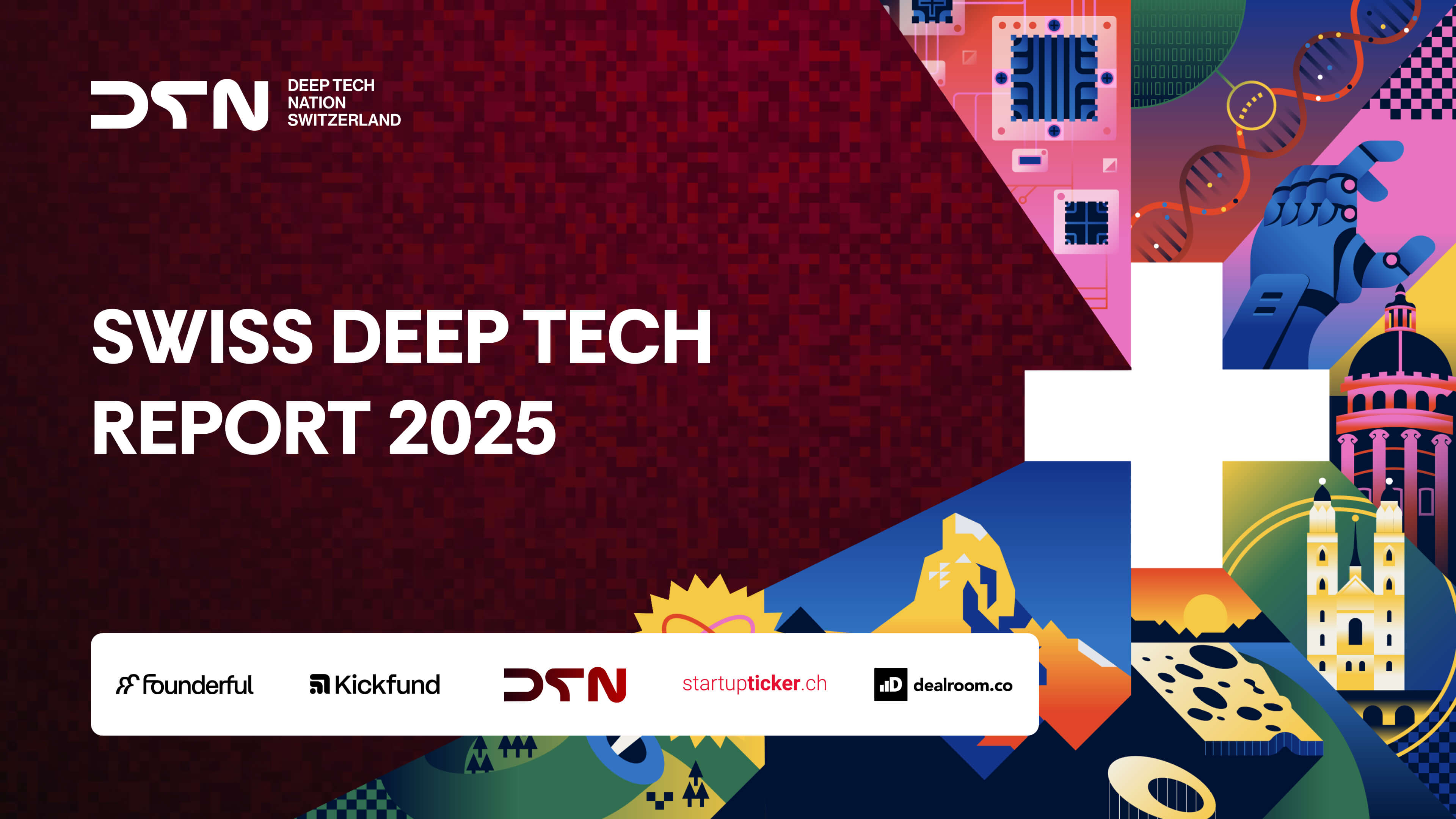 SwissCGNY's tweet card. Discover insights in the Swiss Deep Tech Report 2025: growth in funding, top AI talent density, and high VC share globally for Switzerland.