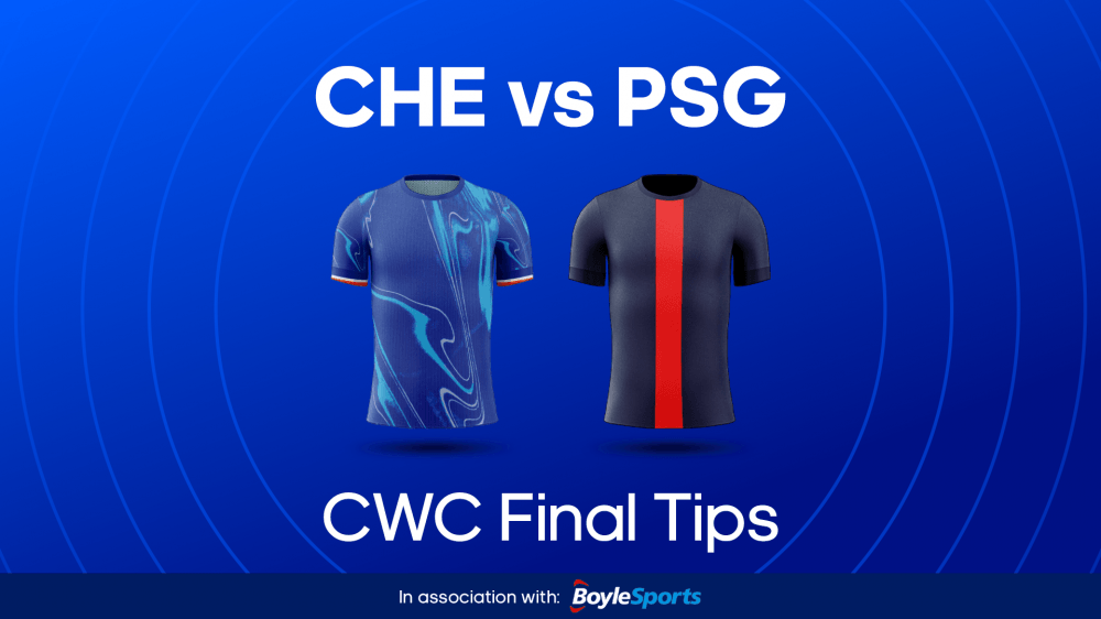 BettingOddsUK's tweet card. Get our Chelsea vs PSG betting prediction, bet builder tips and 50% winnings boost, plus the starting lineups of Sunday's Club World Cup Final.