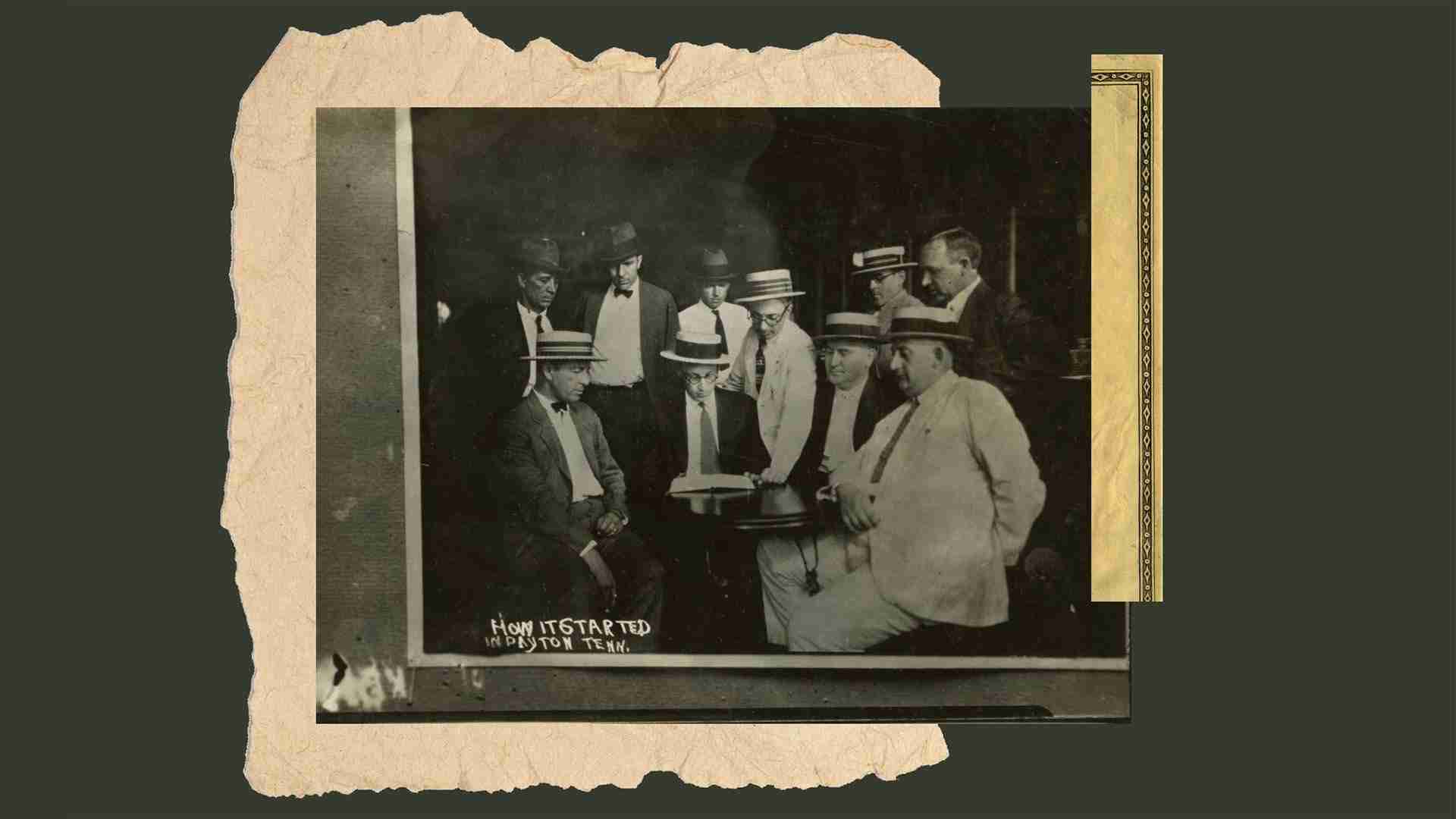 commongood_mag's tweet card. Historians debate the exact nature of the Scopes trial. What's true is this.