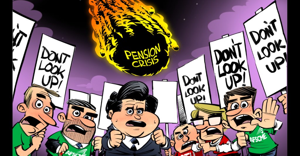 illinoispolicy's tweet card. The average retired career state employee in Illinois was paid $93,558 in pension benefits last year. That’s $24,538 more than the average Illinoisan working to pay for those retirees.
