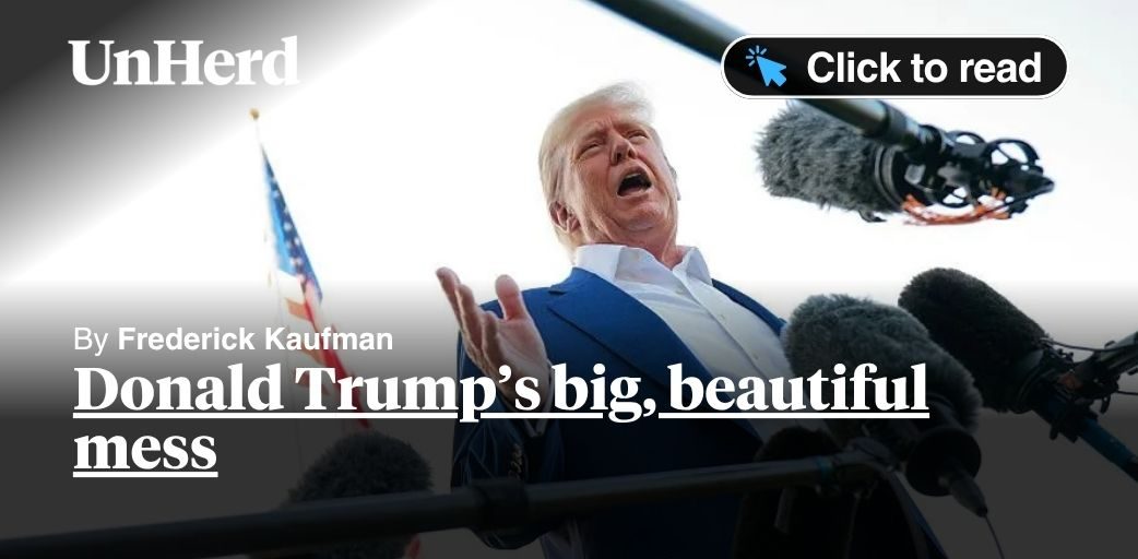 FredericKaufman's tweet card. Donald Trump’s big, beautiful mess