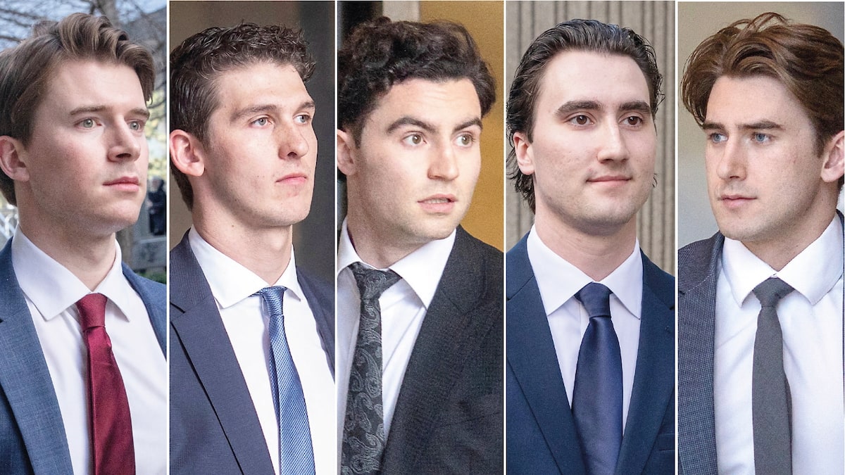 JdeQuebec's tweet card. Coupables ou acquittés ? Les joueurs d'Équipe Canada junior accusés d'agressions sexuelles sur une jeune femme en 2018 connaîtront leur sort jeudi.