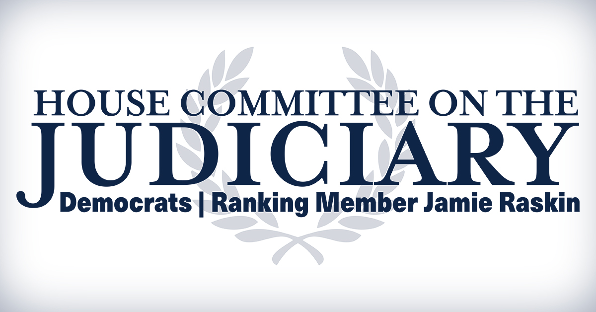 HouseJudiciary's tweet card. Washington, D.C. (July 22, 2025)—Today, Rep. Jamie Raskin, Ranking Member of the House Judiciary Committee, issued the following statement on Judiciary Republicans’ fruitless fixation on peddling...