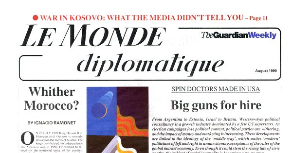 LMdiplo's tweet card. Open access // by Maurice Lemoine (Le Monde diplomatique - English edition, August 1999)