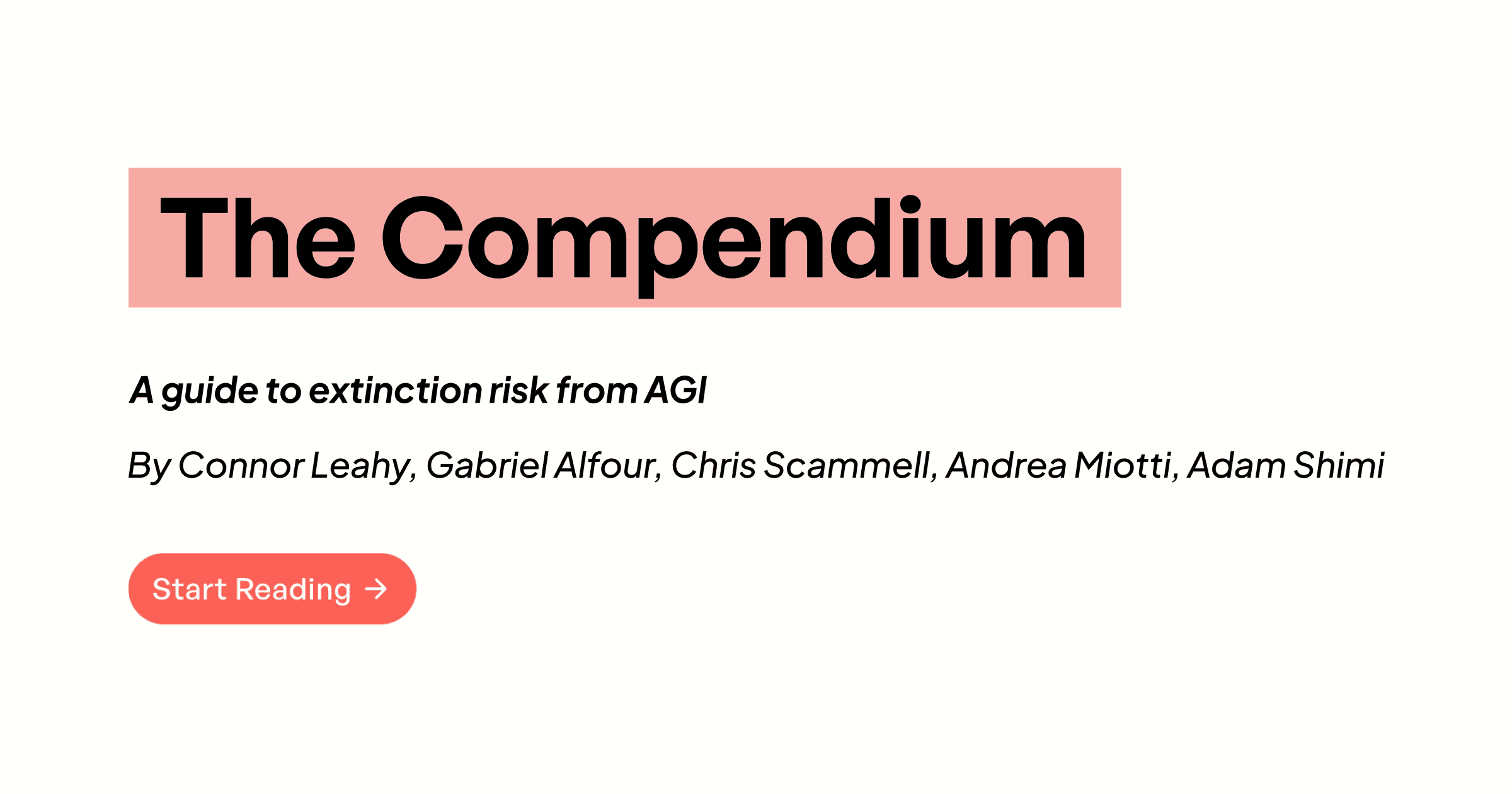So8res's tweet card. The Compendium explains extinction risks from AI, where they come from, and how we can fix them.