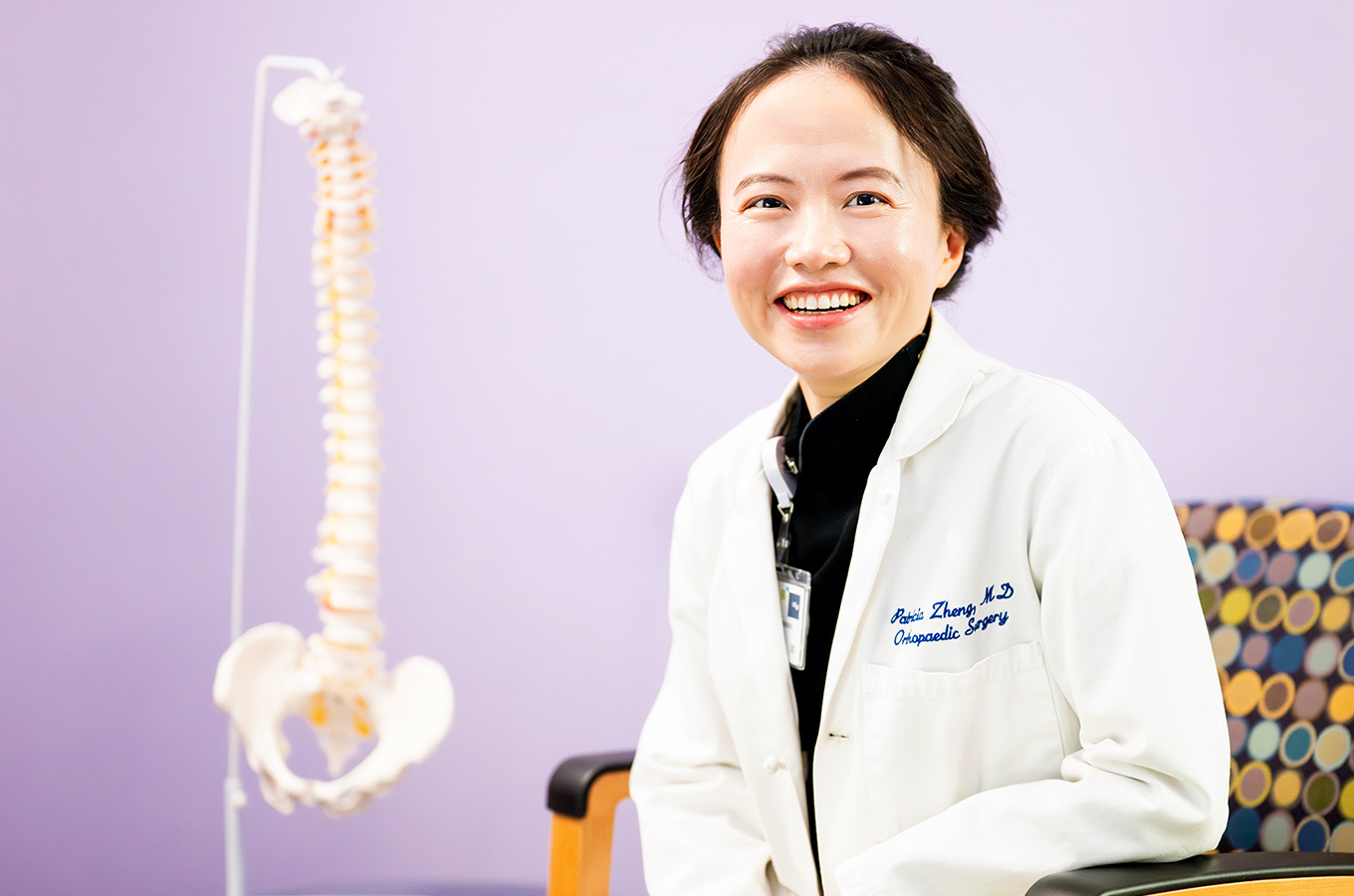 UCSF's tweet card. Got back pain? Spine surgeon Patricia Zheng, MD, answers questions about how to reduce your pain and, hopefully, avoid surgery.