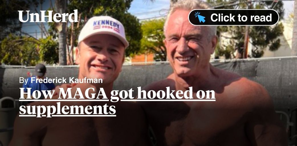 FredericKaufman's tweet card. How MAGA got hooked on supplements