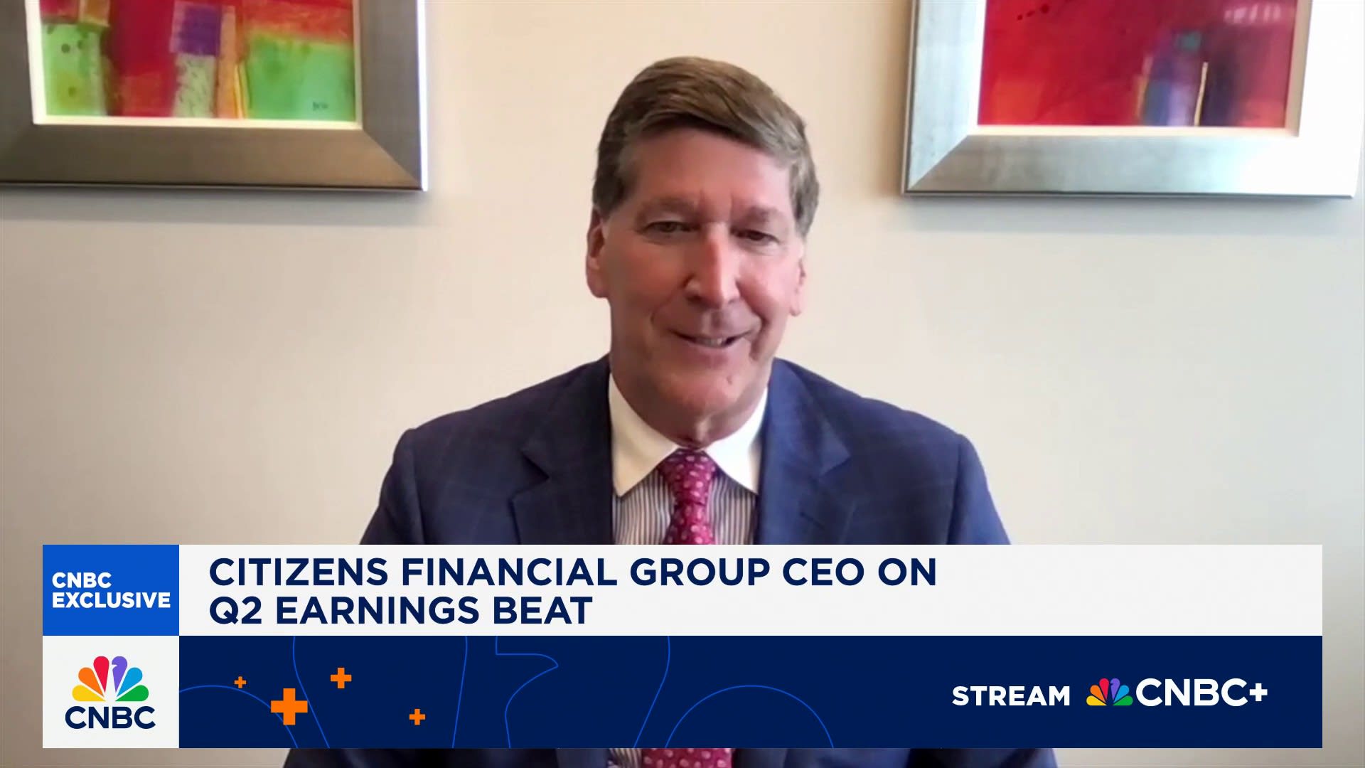moneymoverscnbc's tweet card. Bruce Van Saun, Citizens Financial Group CEO, joins 'Money Movers' to discuss q2 earnings beat, loan growth and consumer senitment.