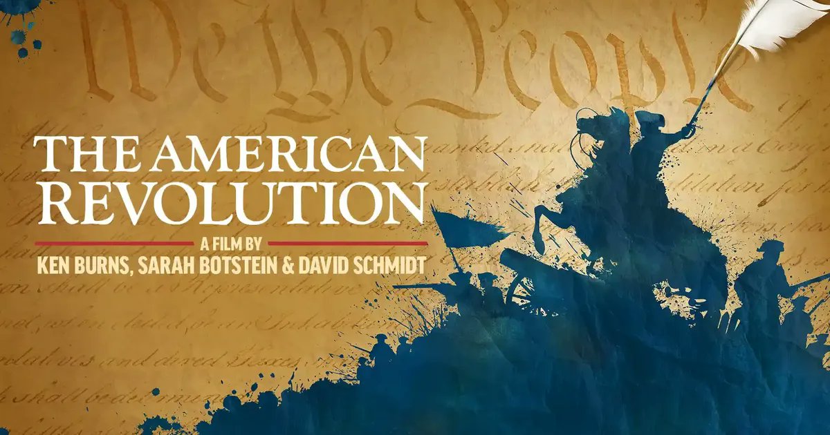 KenBurns's tweet card. The American Revolution, a landmark documentary by Ken Burns, Sarah Botstein, and David Schmidt, premieres Nov. 16, 2025.
