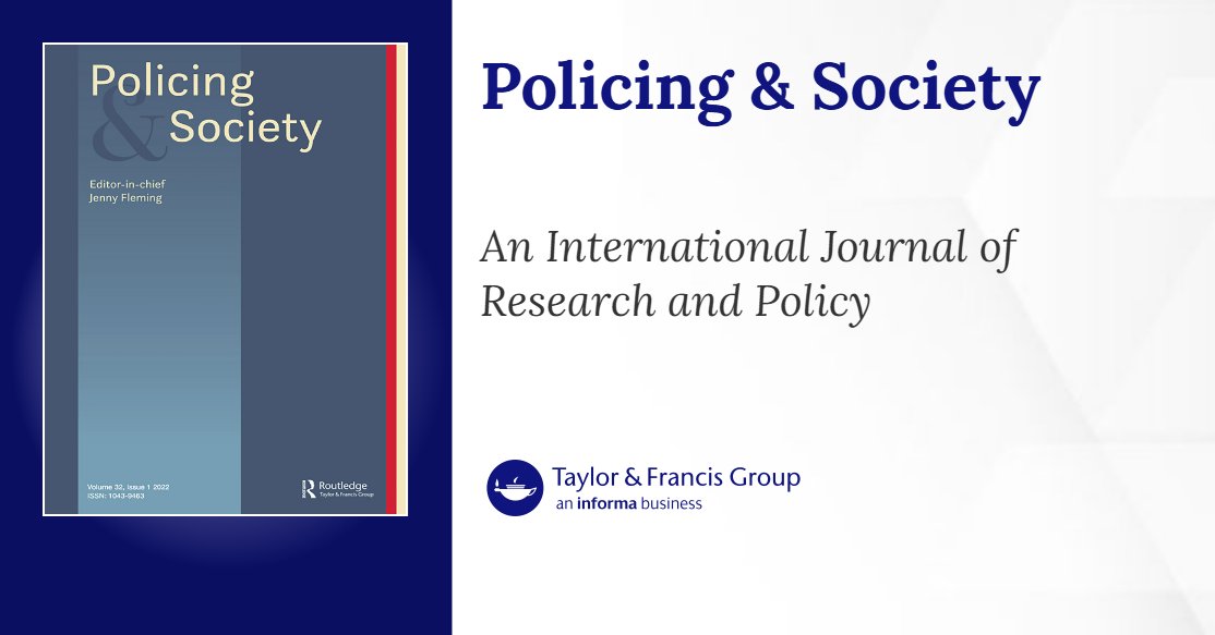 James_Treadwell's tweet card. This article concerns the perceptions and policing of business crime in the Staffordshire Police area in England in 2019–2020. Based on collaborative mixed methods’ work analysis of business crime ...