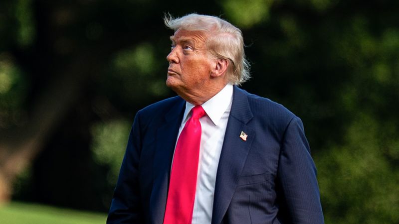 CNNPolitics's tweet card. President Donald Trump was examined for swelling in his legs and has been diagnosed with chronic venous insufficiency, the White House announced Thursday.